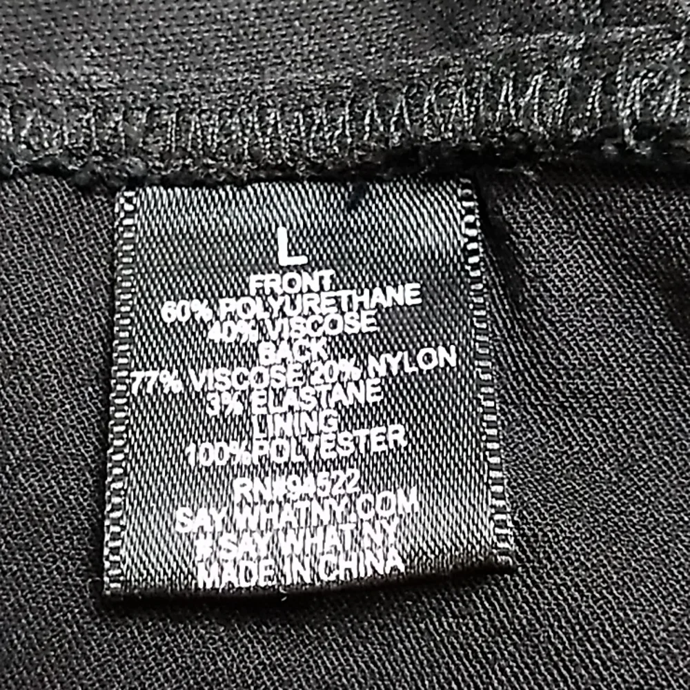 17 x 13 inches Say What Women's Size Large in black 60% polyester 40% viscose - Picture 4 of 5